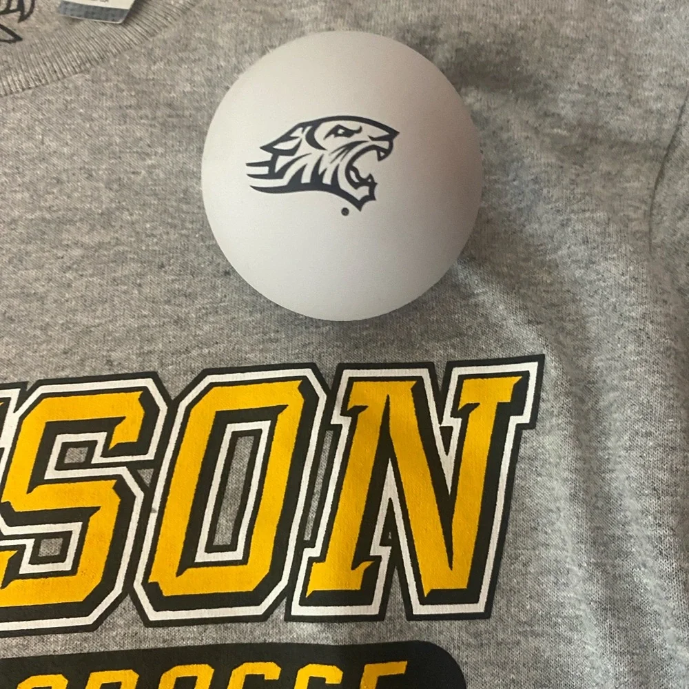 NWT Towson University S Gray Long Sleeve Lacrosse Tee w/ Lacrosse game day ball - Picture 7 of 7